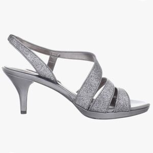 Apt. 9 Silver Strappy Heels
